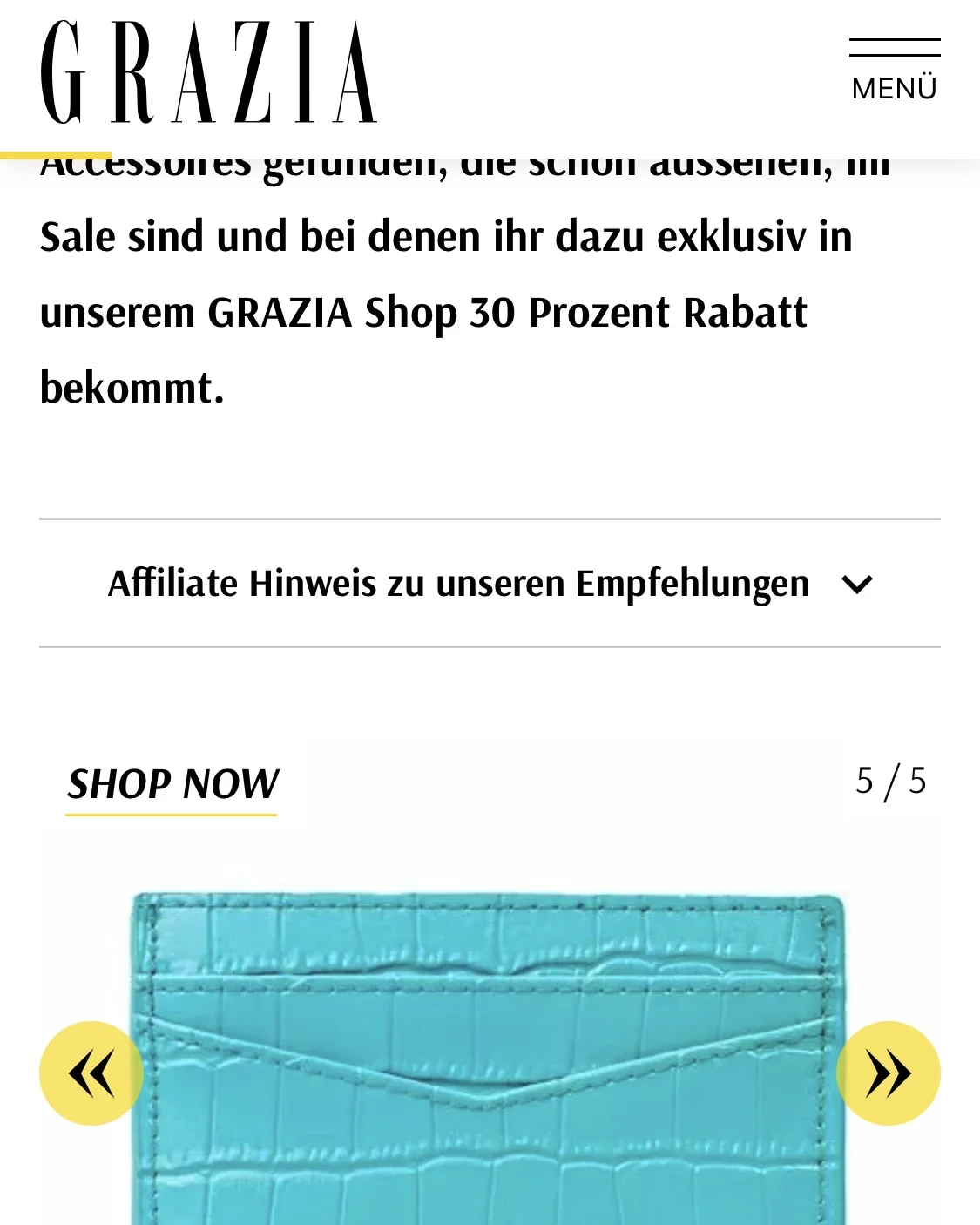 Photographe international Paris — Grazia presse internationale mode