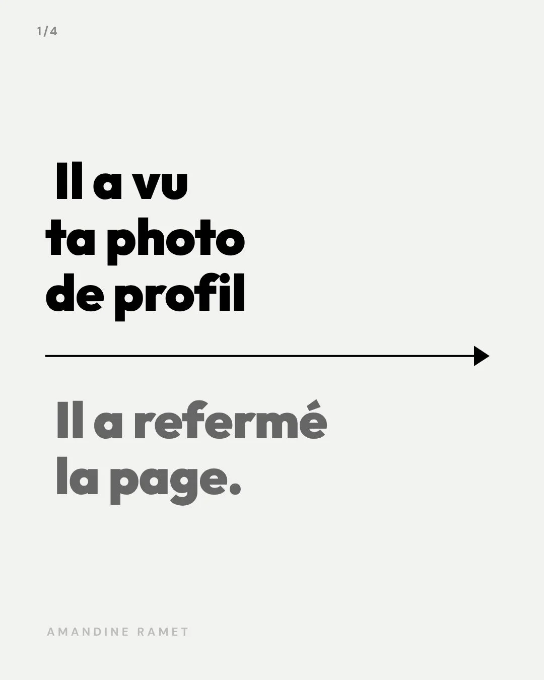 Il a vu ta photo de profil. Il a refermé la page.